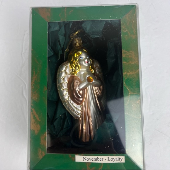 Hand-blown German glass Angel-November Birthstone-IOB - Picture 2 of 16